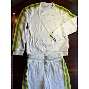 Guess white track suit Youth Boys Crewneck Size 12 Long sleeve and pants Cotton